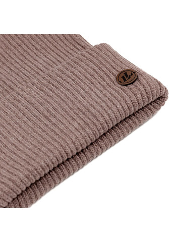 Шапка біні жіноча віскоза коричнева НІЛА LuckyLOOK 586-406 (322790489)