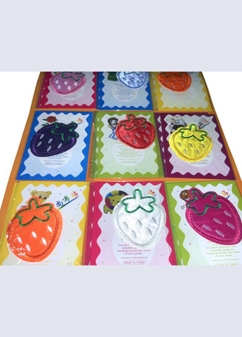 Аплікація для одягу нашивка №109 Полуниця 9шт/4.8х6см FROM FACTORY A109 (339104796)