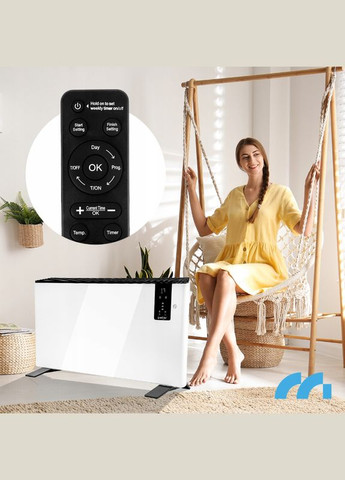 Конвекторний нагрівач 2400 Вт білий Maltec (341281801)