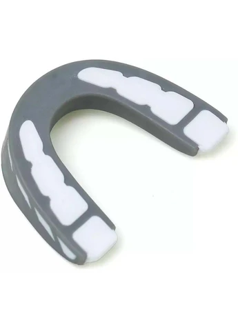 Капа для боксу EVERSHIELD SINGLE MOUTH GUARD Сірий, Білий Everlast (395620496)