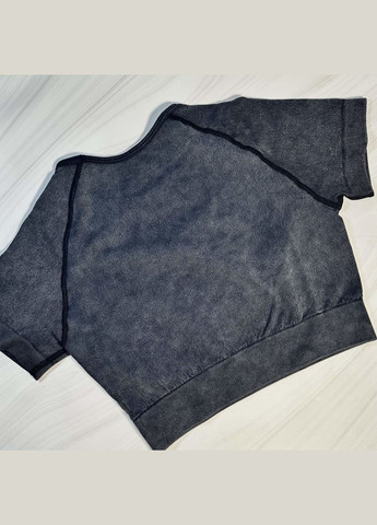 Комплект для фитнеса (спортивный костюм) с имитацией джинса, топ и шорты. No Brand (338379089)