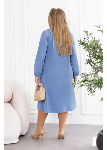 Блакитна коктейльна сукня а-силует Minova однотонна