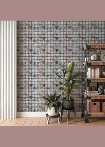 Декоративна ПВХ панель мозаїка під бежевий мармур 960х480х4мм SW-00001433 Sticker Wall (292564840)
