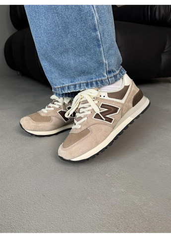 Бежеві Осінні кросівки чоловічі new balance 574 legacy beige brown нью беланс 574 No Brand