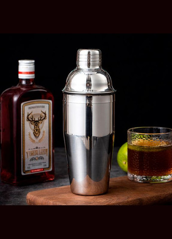 Барний шейкер MC-750 для приготування коктейлів 750 мл металевий 20 шт. Youchen (335365869)