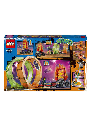 City Stuntz Подвійна петля каскадерської арени 598 деталей (60339) Lego (304055048)