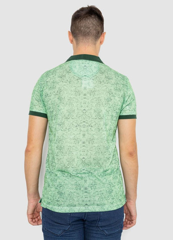 Зеленая поло мужское с принтом 247r316 с коротким рукавом Ager