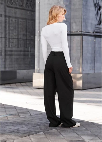 Брюки Женские Стафф Мира Черные Элегантные Mira Black Seli Staff (395646971)