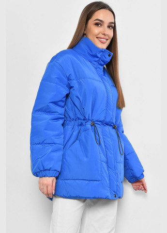 Синяя демисезонная куртка женская демисезонная синего цвета Let's Shop