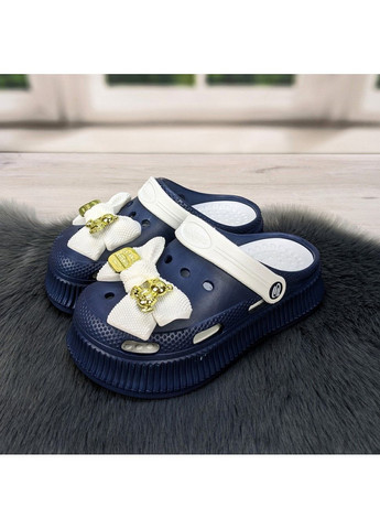 Сабо кроксы женские на платформе с бантиком Progress (299374742)