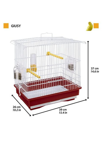 Клетка для канареек и маленьких птиц Giusy 39х26х37 см 52008514 Ferplast (268987647)