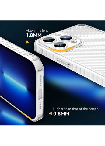 Чохол TPU Ease Carbon color series для Apple iPhone 12 Pro Max (6.7") Прозорий Epik (372845682)