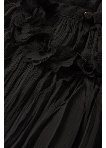 Чёрная шифоновая блуза C&A