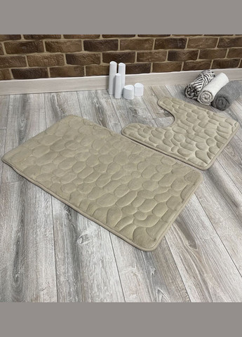 Набір килимків у ванну та туалет No Brand stone premium (279390458)