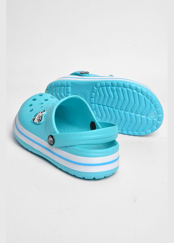 Кроксы детские для девочки голубого цвета Let's Shop (299374833)