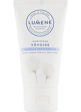 Відновлювальний нічний крем для усіх типів шкіри Klassikko Restoring Night Cream 50ml (403235-1226) Lumene (368661554)