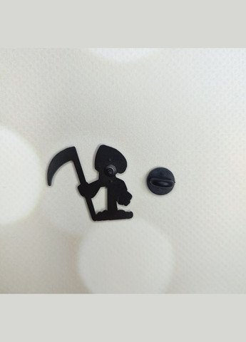 Металлический значок, пин "Ужасные приключения Билли и Мэнди. Грим. Смерть с косой" SureGeek (314808571)