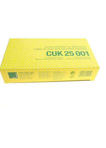 Фільтр салону BMW 3 (F30/F80) 1.6-4.0D 11- (вугільний) FILTER CUK 25 001 UA63 Mann Filter (345785370)