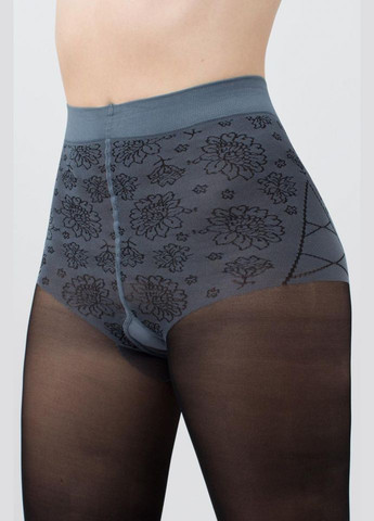 Колготки женские фантазийные с трусиками и широким эластичным поясом 40 den Giulia SAPPHIRE (297927104)