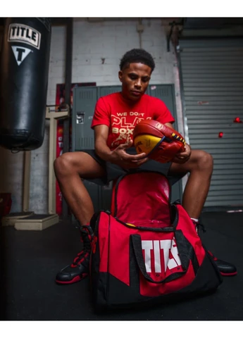 Оригинал! Спортивная сумка Boxing Individual Sport Bag Red Title Boxing (397581945)