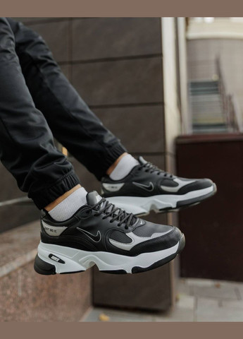 Черно-белые демисезонные кроссовки мужские No Brand