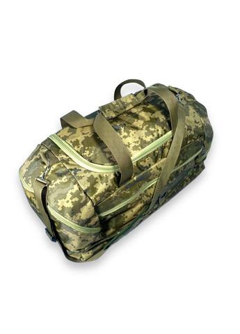 Дорожная сумка 55 л одно отделение два боковых кармана фронтальный карман размер: 60*30*30 см пиксель BagWay (285814943)