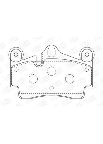 Колодки тормозные дисковые задние PORSCHE Cayenne, VW Touareg (573227CH) Champion (332797245)