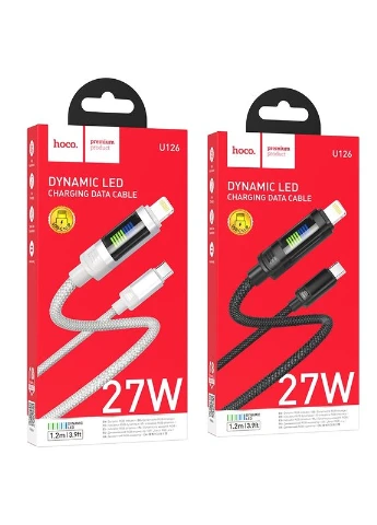 Кабель USB U126 PD27W Type-C to Lightning 1.2m Hoco (337995018)