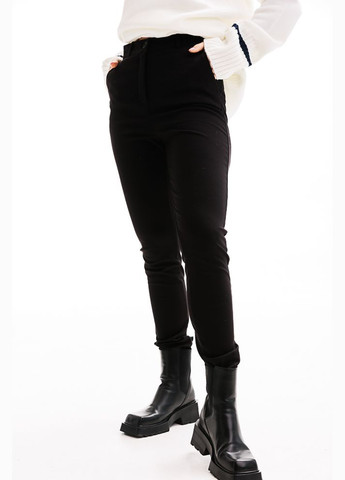 Трикотажные женские штаны облегающие черные Arjen (294907457)