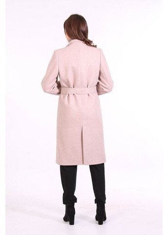 Бежеве демісезонне Пальто жіноча 009 меланж костюмна тканина бежевий Актуаль