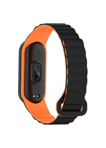 Ремешок Dual color Magnetic для Xiaomi Mi Band 7/6/5/4/3 Черный Epik (372163681)