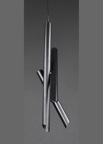 Люстра світлодіодна підвісна LED світильник для квартири на стелю лед 27505 Чорний 55-250х10х10 см. Sunnysky (364759216)