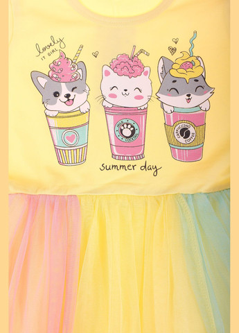 Жёлтое платье 6829 Pop Fashion (306546727)