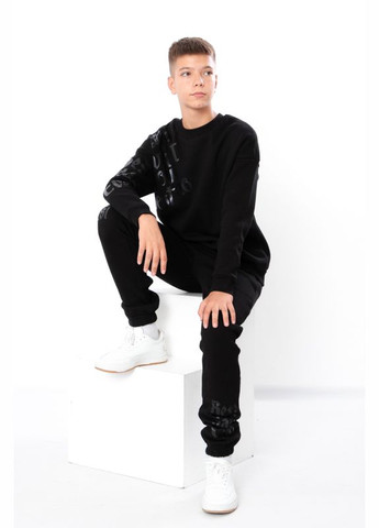 Теплый костюм для мальчика (штаны и свитшот) с надписями (p-12016) Носи своє (363043570)