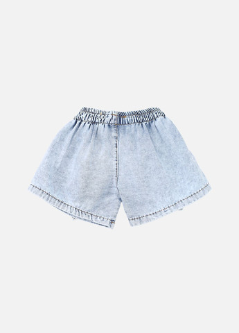 Шорти джинсові для дівчинки колір блакитний ЦБ-00275278 Yuki (327610180)