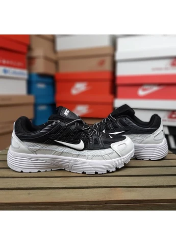 Кроссовки женские Pegasus Nike P-6000 CNPT Black White чёрно-белые демисезоны (394220827)