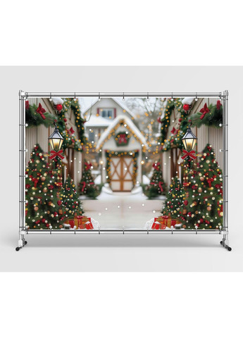 Фотозона Пряникова хатинка з ліхтарем – №46612 Vinylpex (369930259)