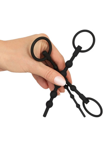 Набор уретральных расширителей Penisplug Training Set 3 штуки силиконовые с шариками Orion (356509015)