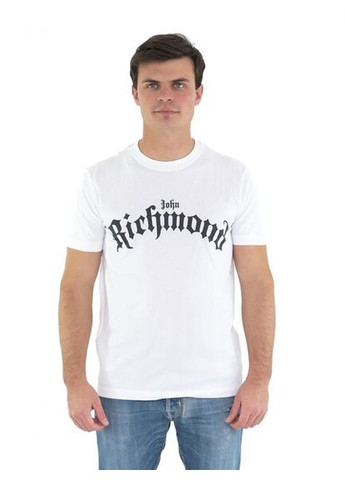 Біла футболка з коротким рукавом John Richmond HMP23015TS