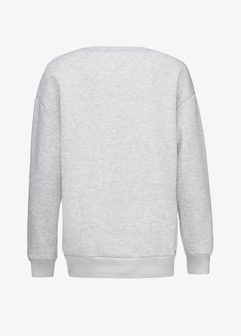 Серый свитшот с принтом женский 2419 mp серый shop (2000990792914) Blue World (316015022)