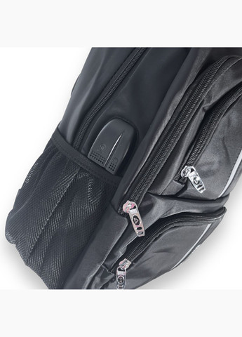 Рюкзак городской, 15 л, два отделения, фронтальные карманы, USB+2 кабели, размер 37*27*15см, черный Biao Wang (285814738)