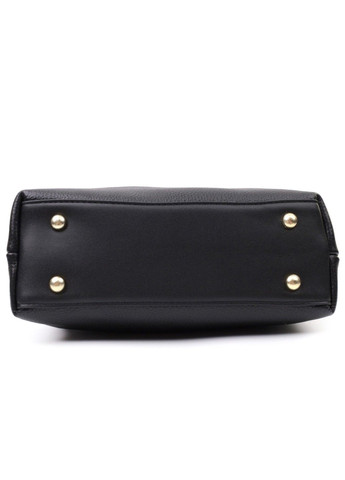 Люксовая сумка для женщин с короткой ручкой из натуральной кожи 22670 Черная Vintage (297993097)