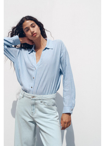 Голубой рубашка Zara