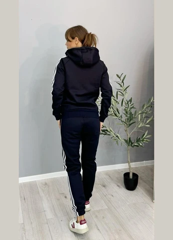 Спортивный костюм унисекс с капюшоном adidas синий No Brand (353849029)