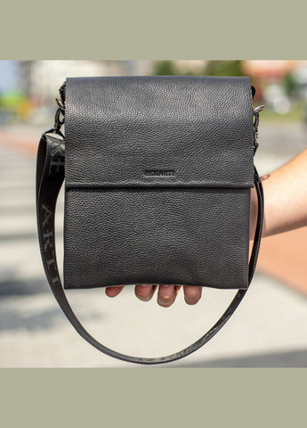 Чоловіча шкіряна сумка-месенджер через плече TD-18621 чорний Bexhill (338373027)