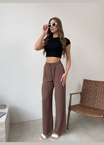 Брюки палаццо Ткань: Vaflinè (Турция) No Brand (332955306)