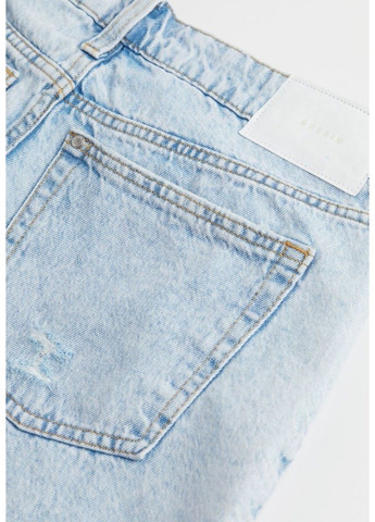 Женские шорты джинсовые Boyfriend 9O-s (56895) W36 Голубые H&M (290317121)