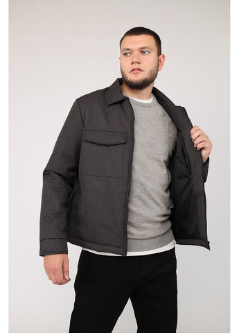 Темно-серая демисезонная куртка мужская цвет темно-серый цб-00282734 Yuki