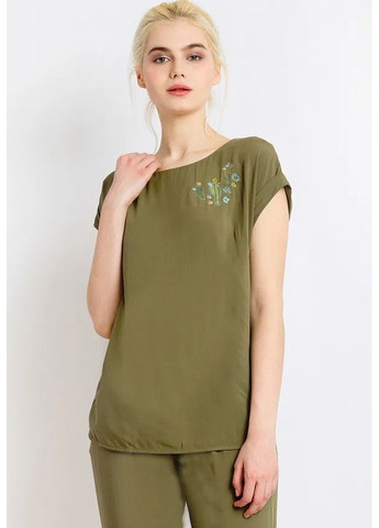 Зелёная блузка s18-12055-900 Finn Flare