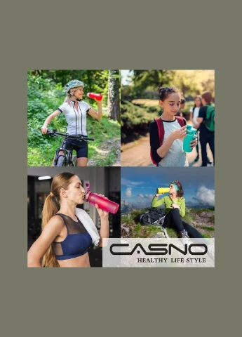 Бутылка для воды CASNO 850 мл MX-5040 More Love Голубая No Brand (385315645)